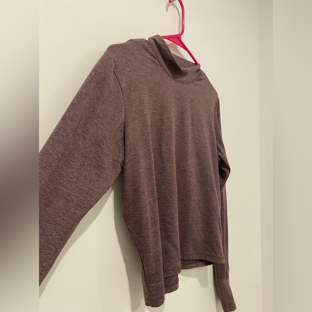 Brown/Purple Long Sleeve Workout Top